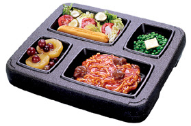 Cook's Brand 630-9114CP 4-Compartment Correctional Meal Tray